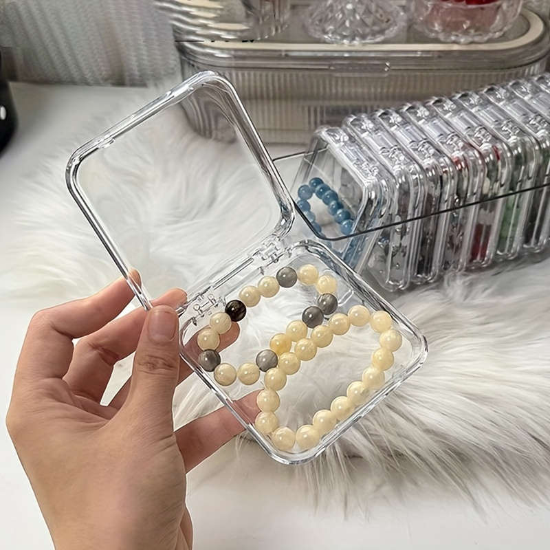 1pc Clear Plastic Cosmetic Storage Box