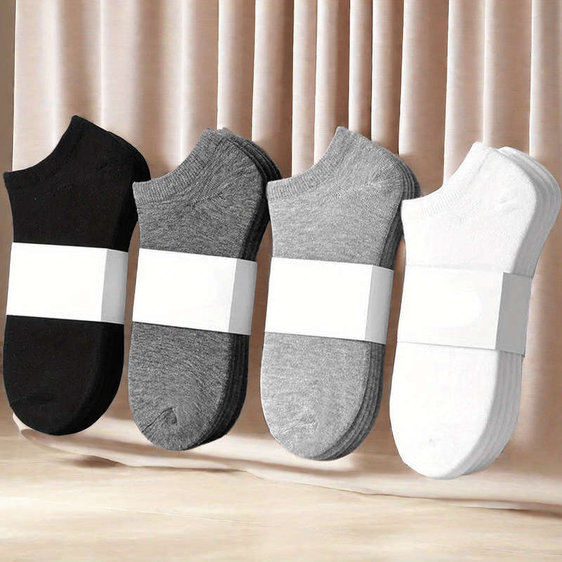 3 Pairs Of Men's Anti-Odor And Sweat-Wicking Low-Top Socks
