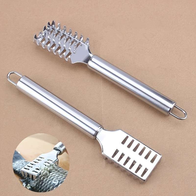 Stainless steel fish scale scraper