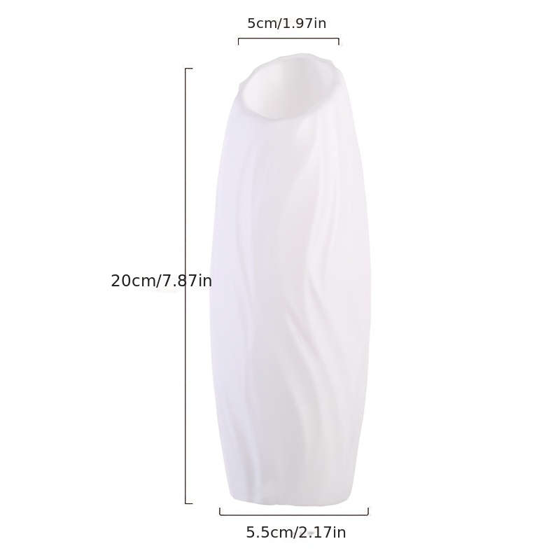 1pc Vintage Style Plastic Cylinder Vase