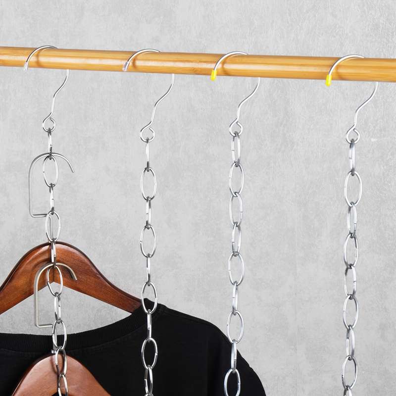 Stainless Steel Clothes Chain Wardrobe Storage Chain