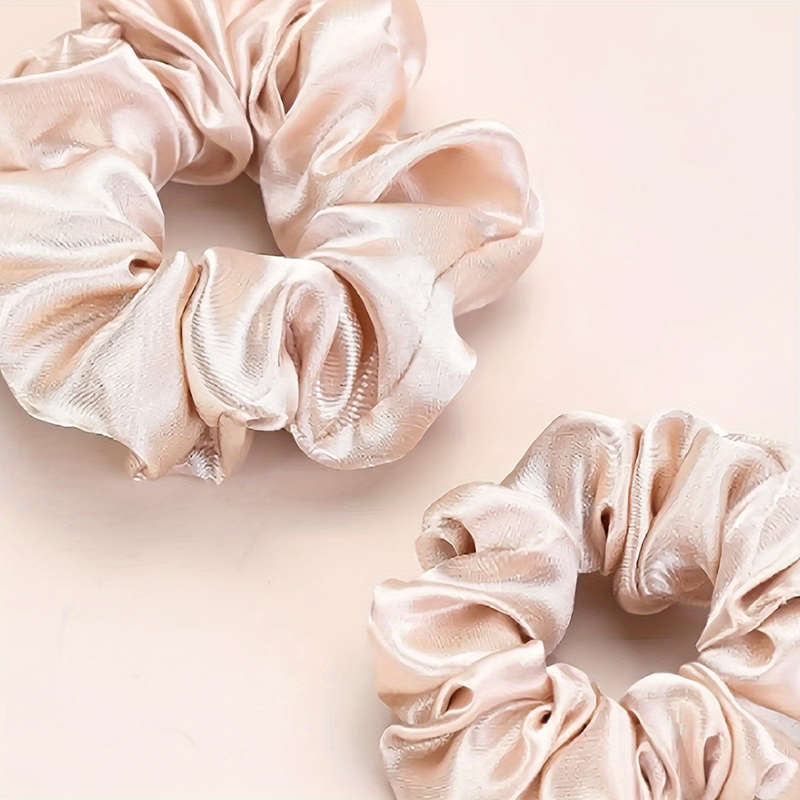 12-Pack Luxurious Satin Scrunchies Set