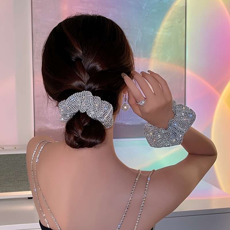 Elegant Rhinestone Hair Tie