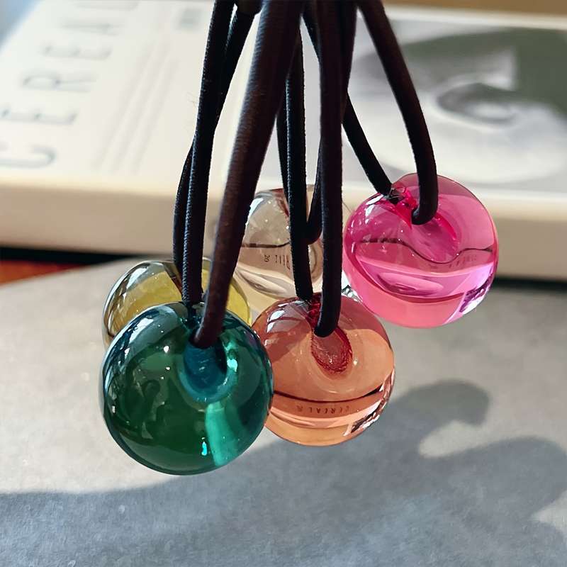 Cute Beaded Hair Ties Set