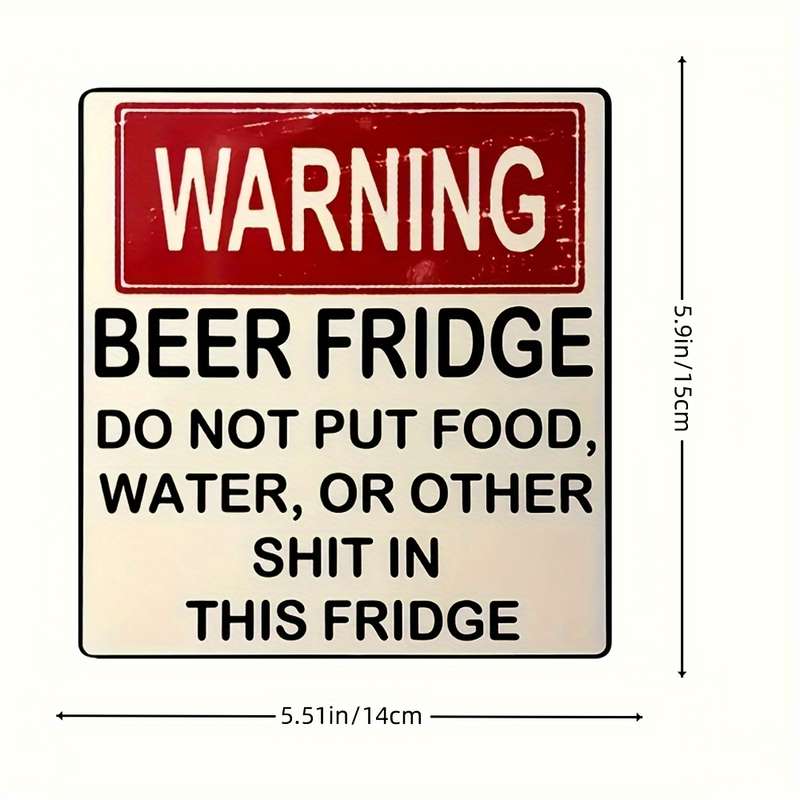 Warning Sign Sticker