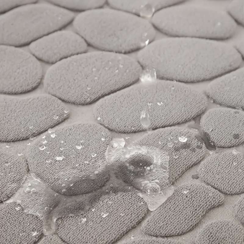 Cotton Pebble Embossed Anti-Slip Bath Mat