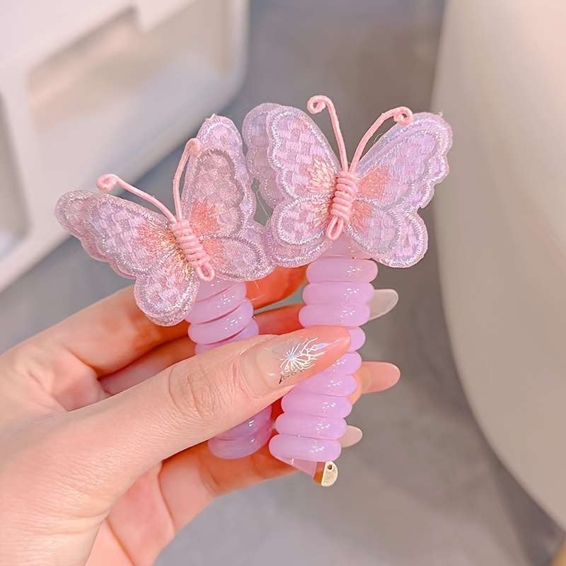 Cute Butterfly Hair Ties for Girls