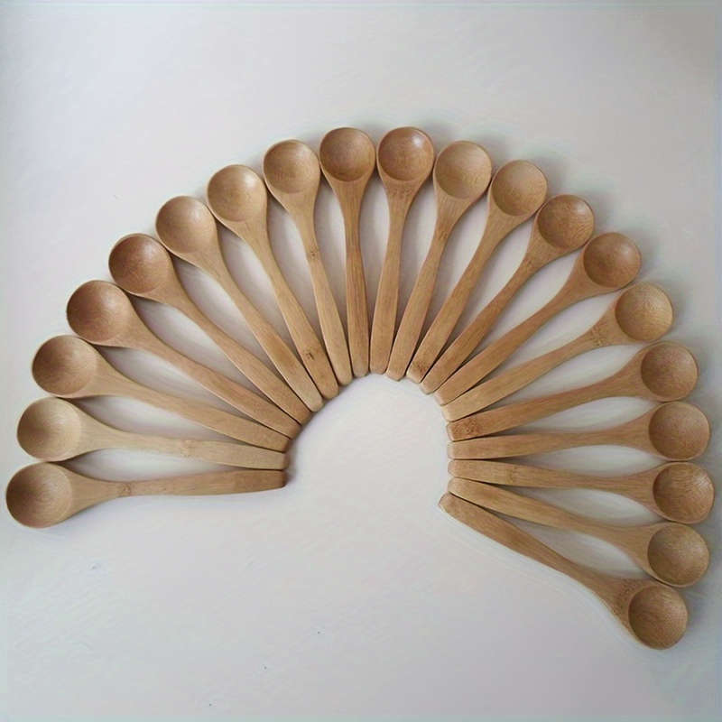 Bamboo Long Handle Spoon Set