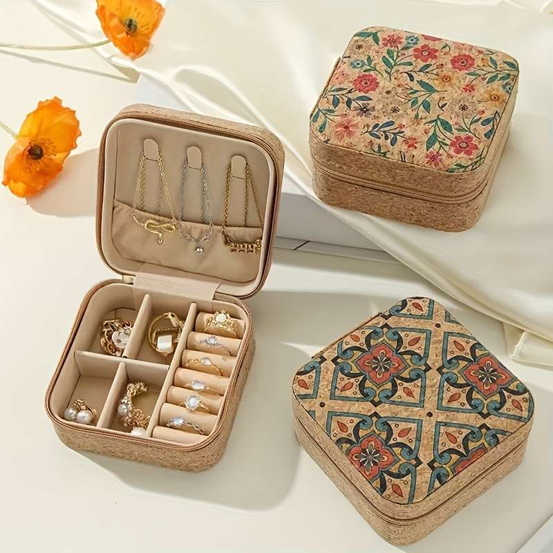 Vintage Floral Mini Jewelry Box