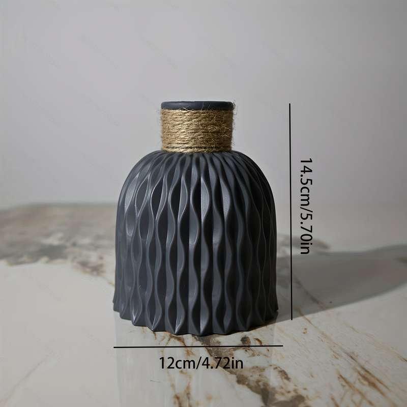 1pc Water Ripple Plastic Vase