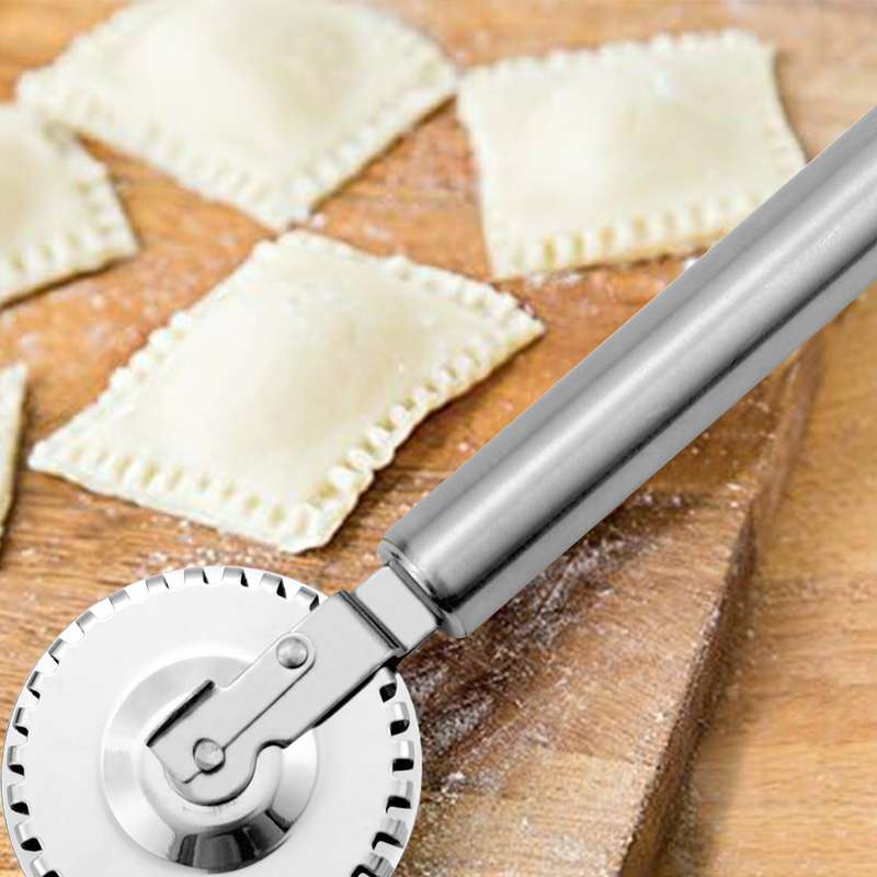 Versatile Stainless Steel Pastry Roller Cutter