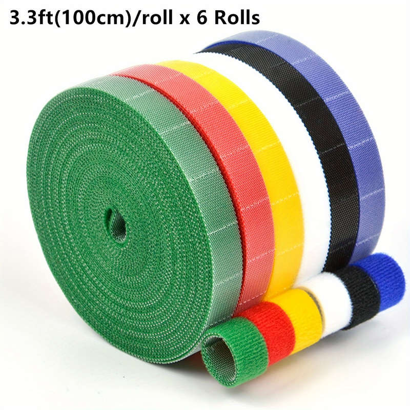 Multi-Color Hook And Loop Straps Are Reusable