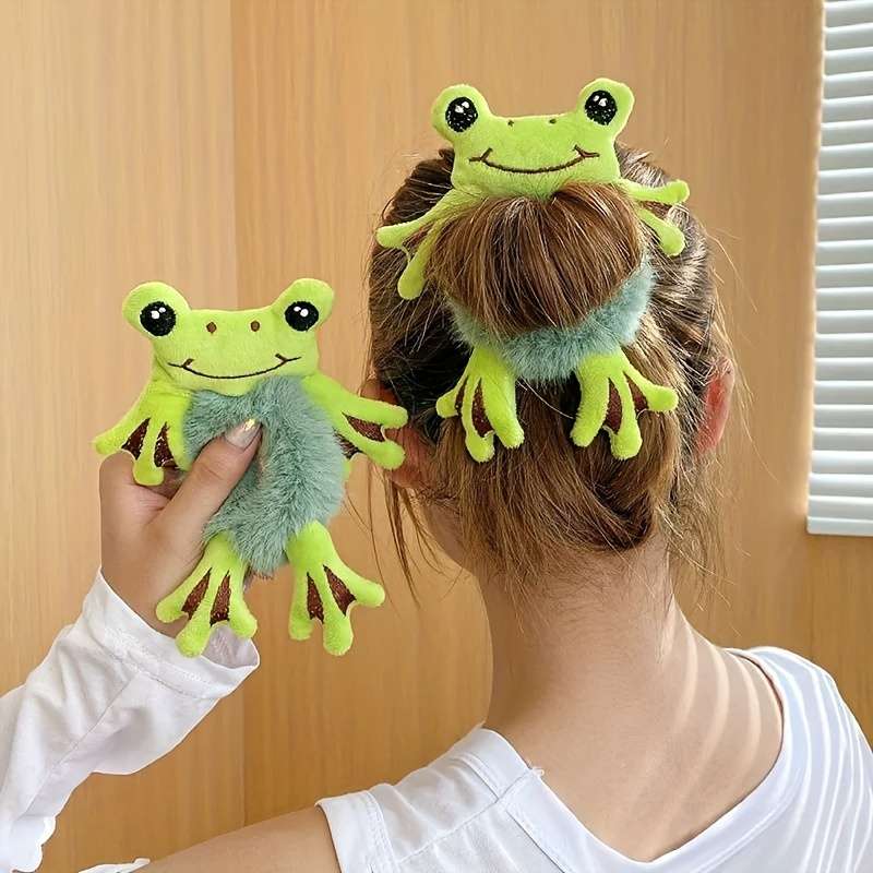 Cute Cartoon Animal Plush Hair Tie