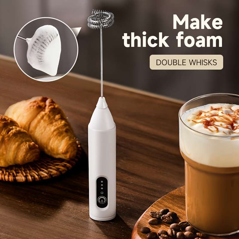 Compact USB Rechargeable Electric Milk Frother