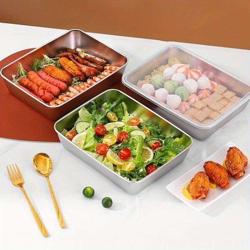 Stainless Steel Food Storage Containers Set with Lids