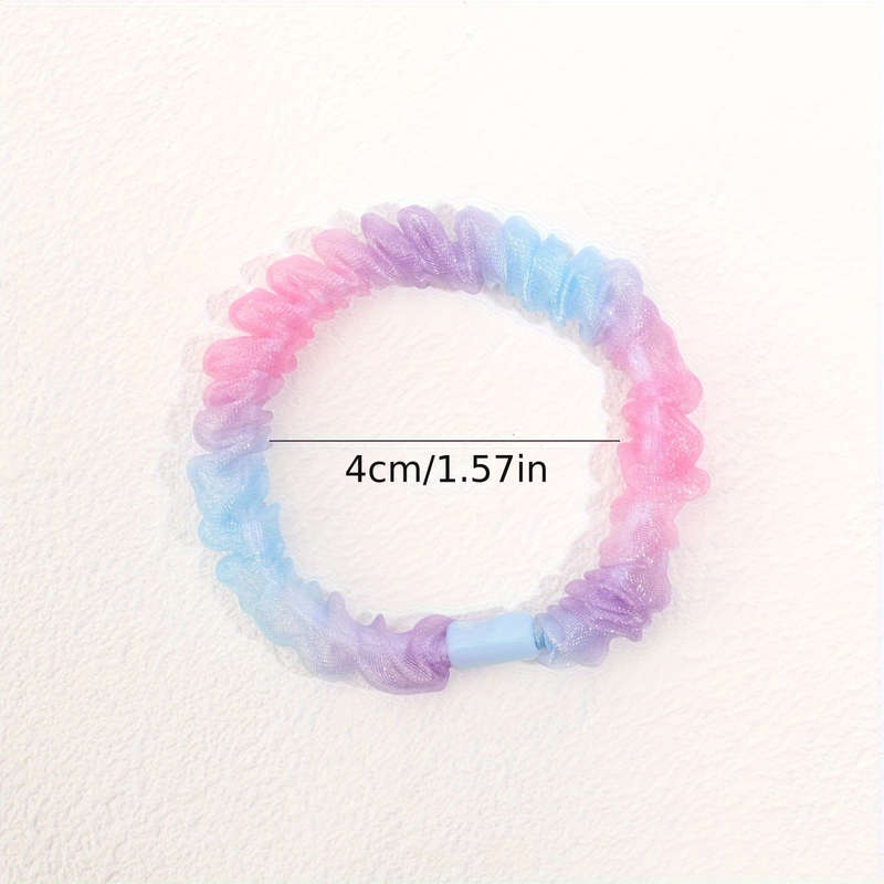 5pcs Rainbow Scrunchies for Women