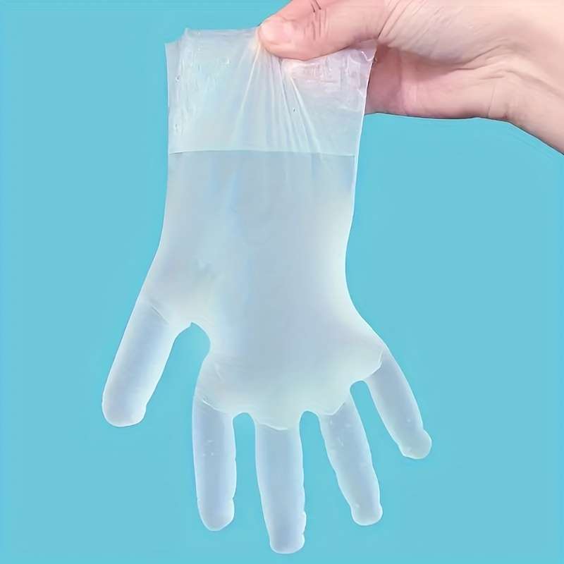 100pcs Catering Food Grade Disposable TPE Gloves