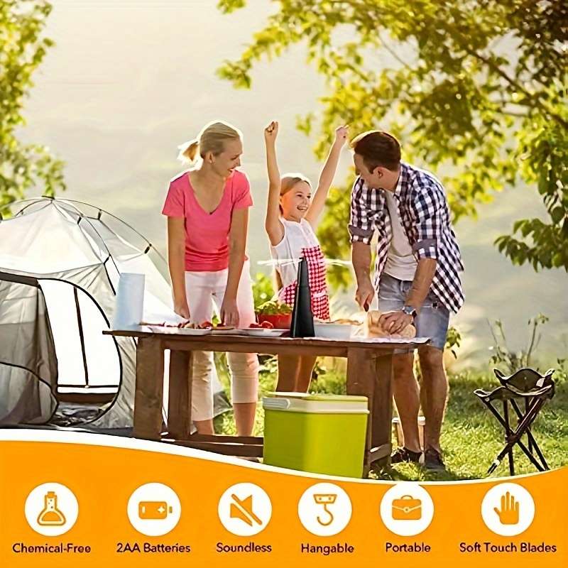 1pc Outdoor Fly Zapper Fan 1pc