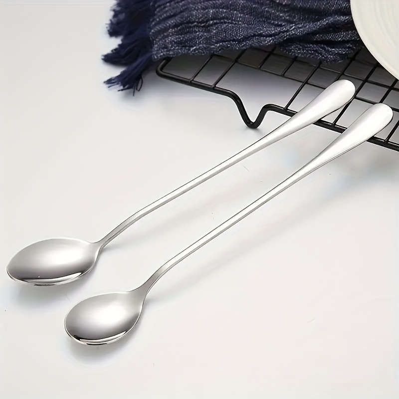 1PCStainless Steel Long Handle Ice Tea Spoon