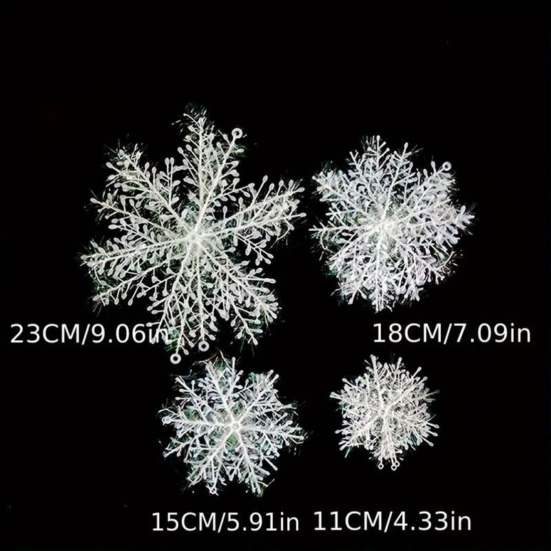 3pcs Christmas Snowflake Hanging Ornaments