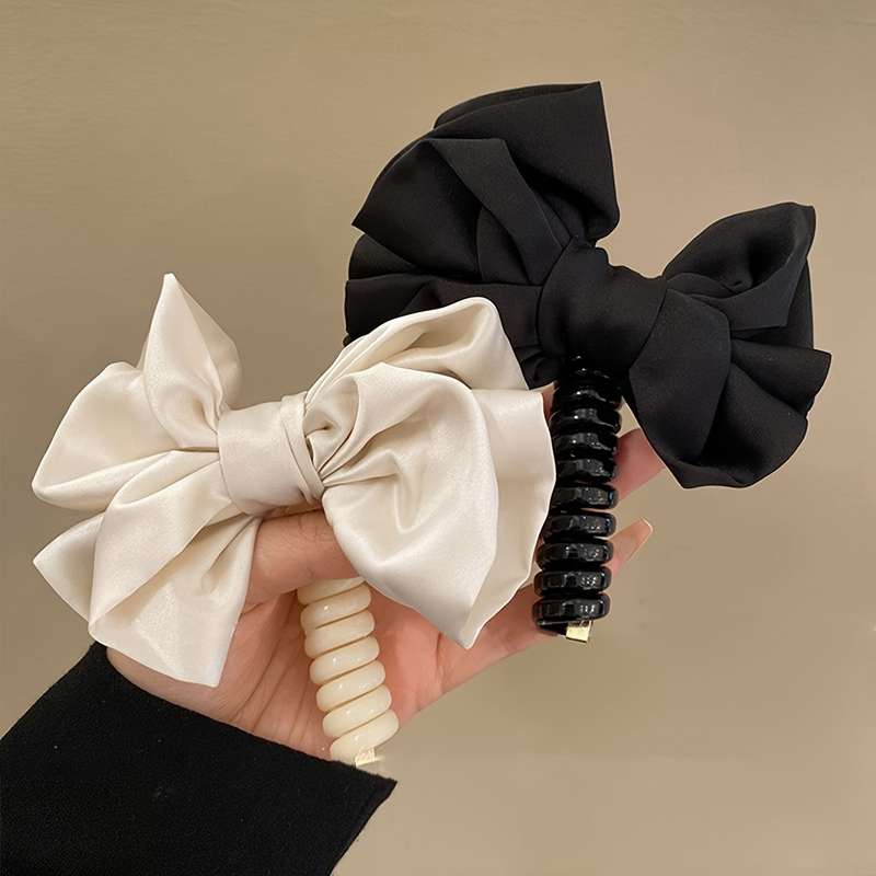 Elegant Bowknot Spiral Hair Tie