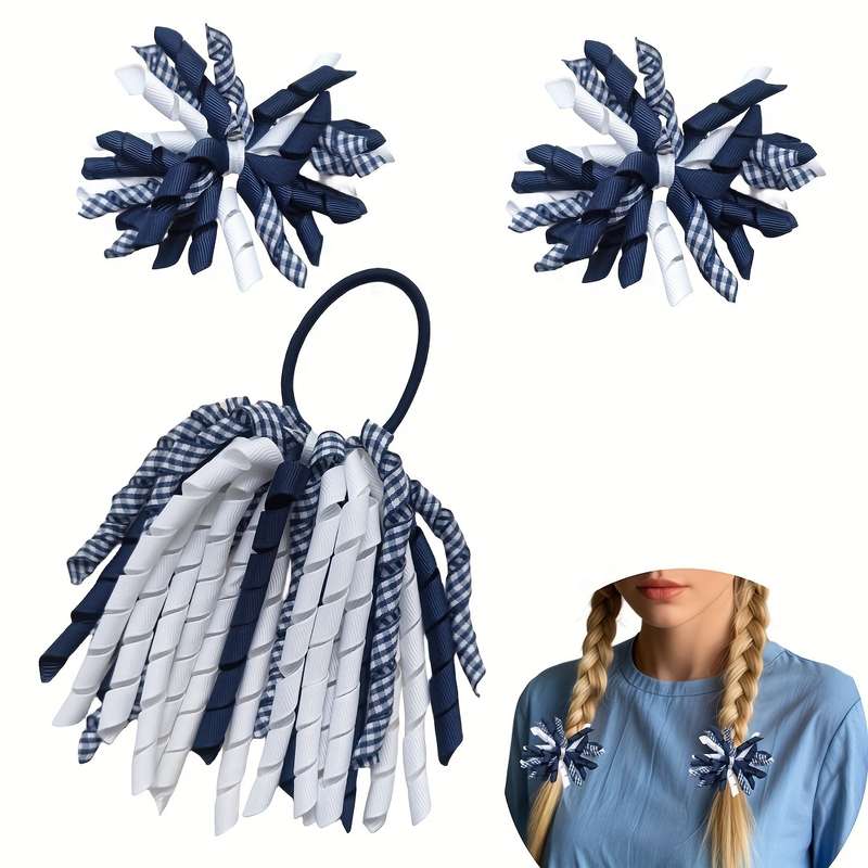 Twist Ribbon Decorative Hair Loops Elastic Ponytail Holder Hair
