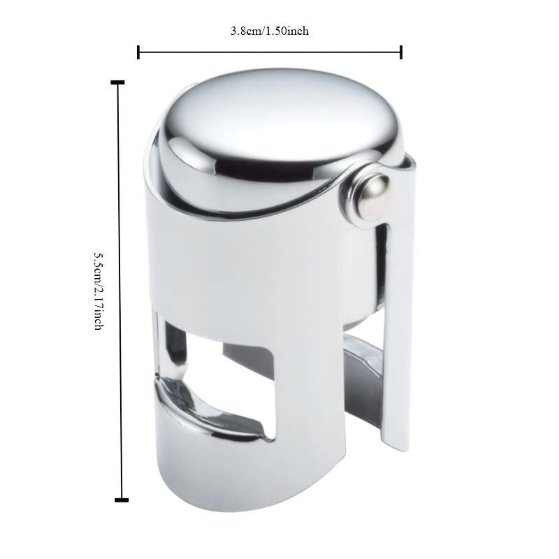 2-Piece Premium Stainless Steel Champagne Plug