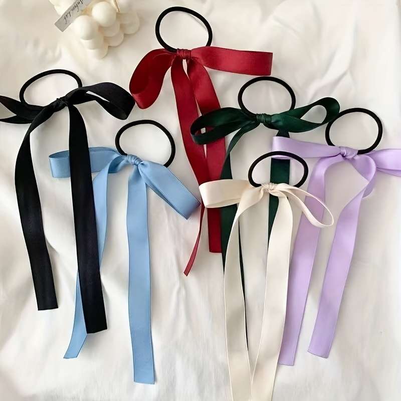 Elegant Bowknot Ribbon Hair Tie