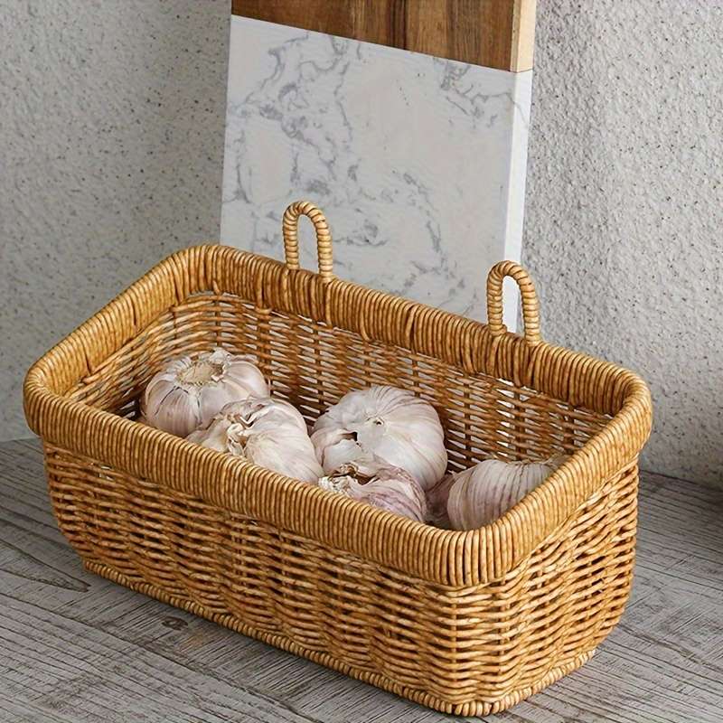 Clutter-FreeModern Wall-Mounted Kitchen Storage Basket