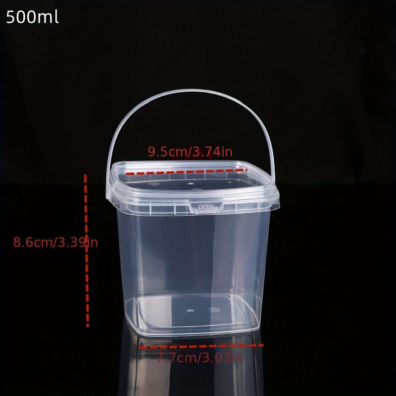 PP Material Square Food Storage Containers with Lids