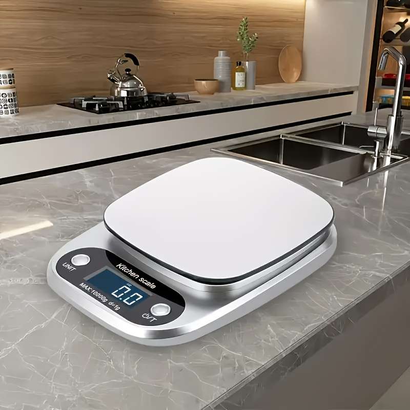 Travel Essential| Stylish 10kg Digital Kitchen Scale with 1g