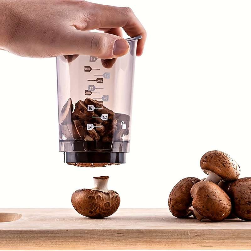 3-in-1 Manual Slicer Cup with Carbon Steel Blades