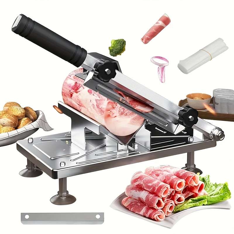 1pc Adjustable Stainless Steel Meat Slicer