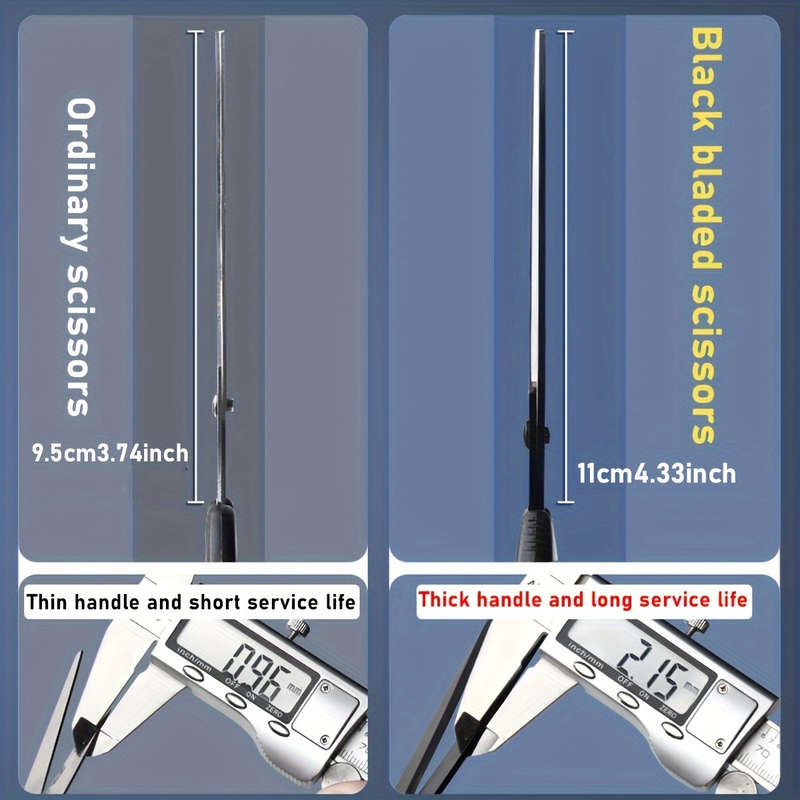 Versatile Black-Edged Scissors