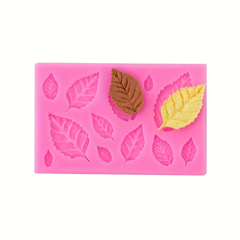 1pc Silicone Leaf Mold For Cake Decoration