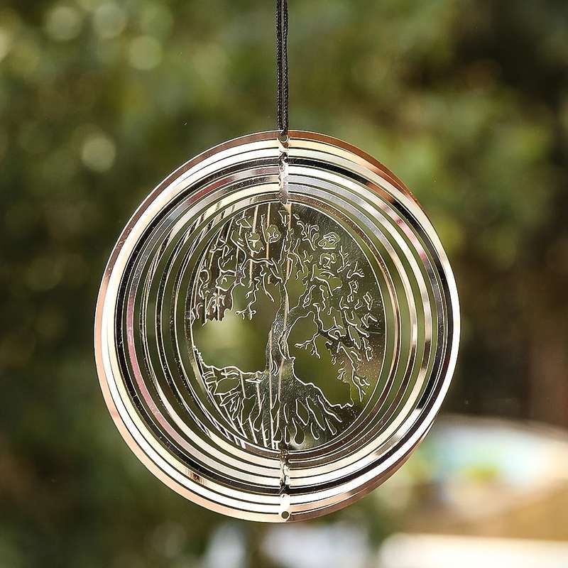 Art Deco Stainless Steel Wind Spinners
