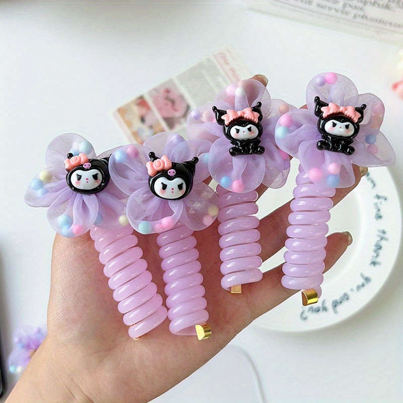 Cute Cartoon Spiral Hair Ties