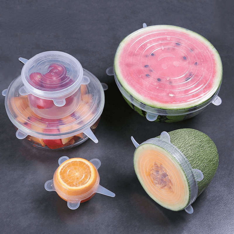 6pcs Reusable Silicone Stretch Lids