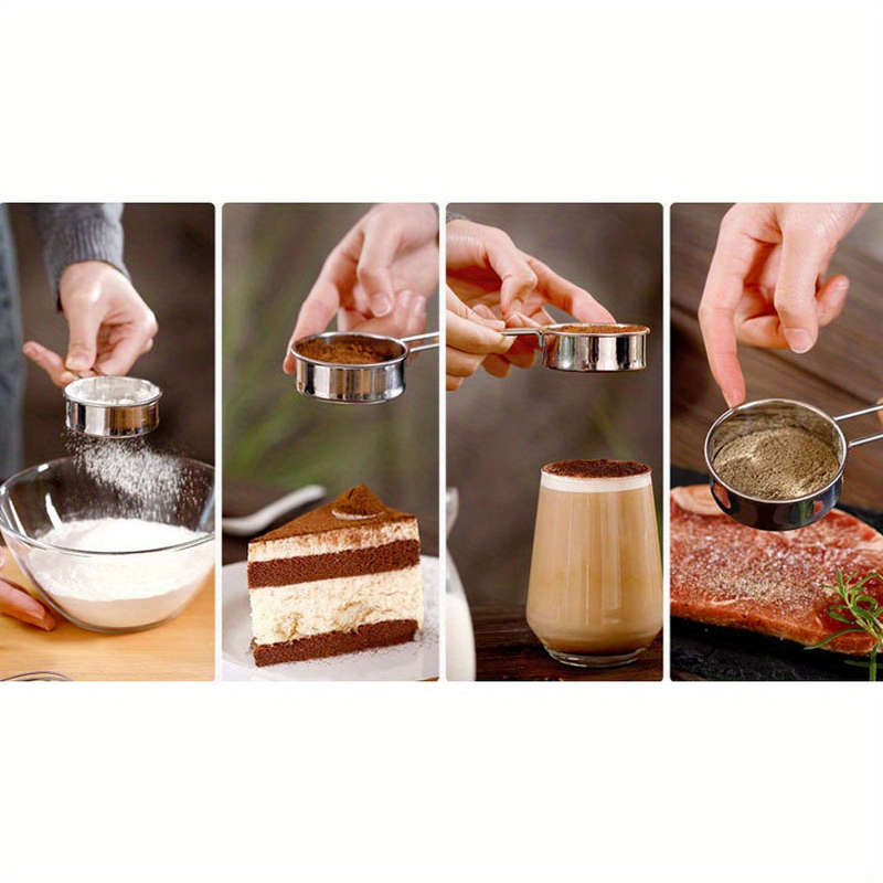 Upgrade Your Baking With This Handheld Stainless Steel Powdered Sugar Sifter To Make Your Cookouts M