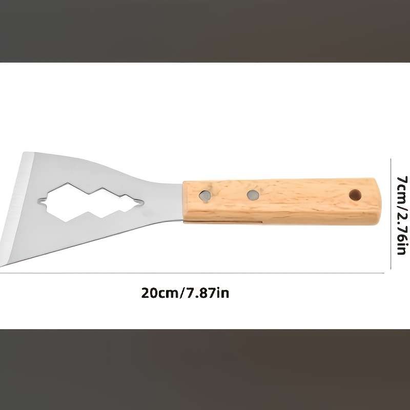 1pc Multi-Purpose Metal Shovel Knife with Wooden Handle
