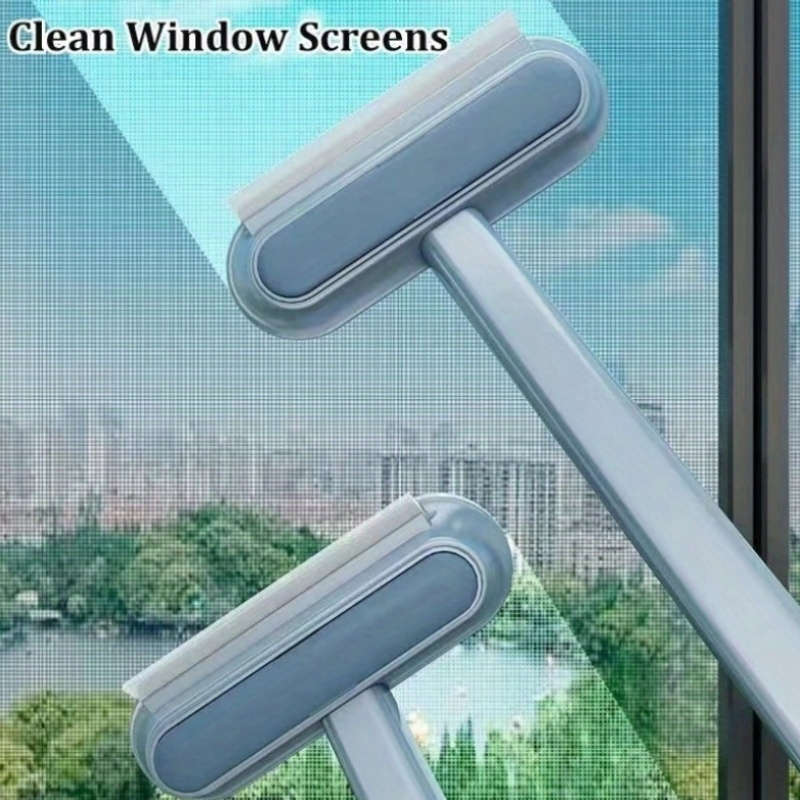 1pc Multi-Functional Window Cleaner Brush with Scraper