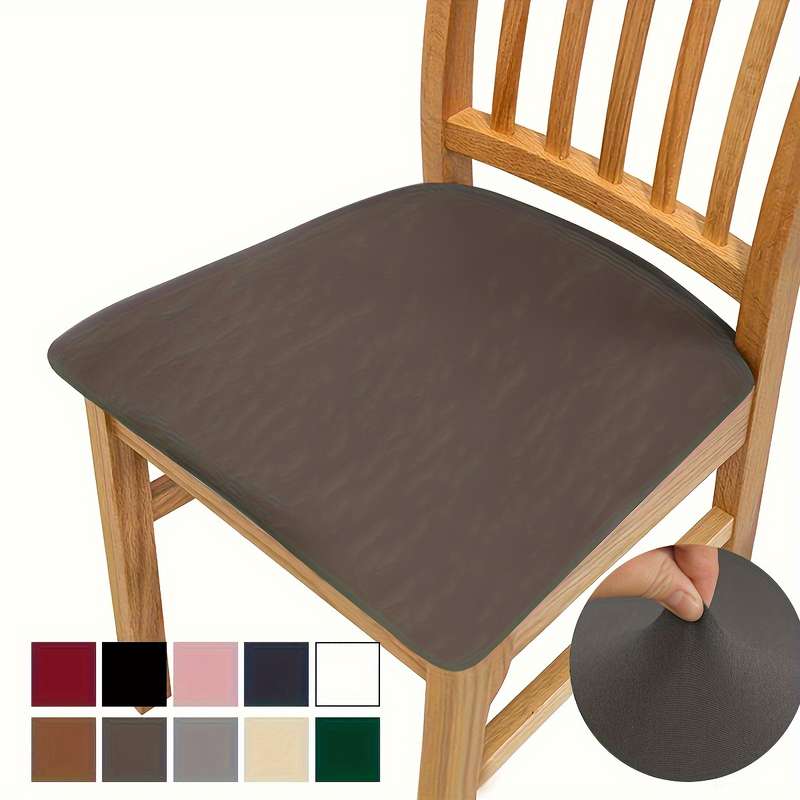 Set Of 4 Waterproof Elastic Milk Fiber Fabric Stool Covers