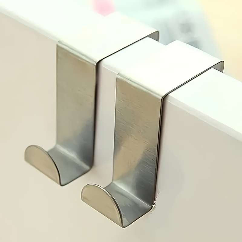 3pcs Stainless Steel Over-The-Door Hooks