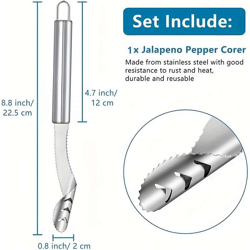 Upgrade Your Kitchen with This Multifunctional Serrated Stainless Steel