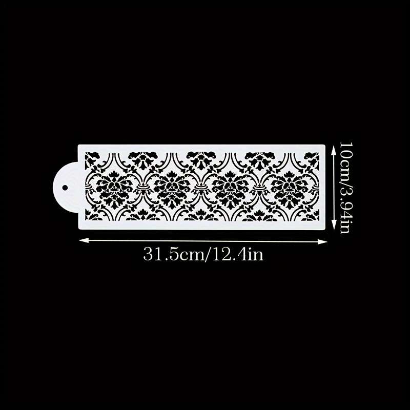 1pc Elegant Lace Flower Cake Border Spray Mold