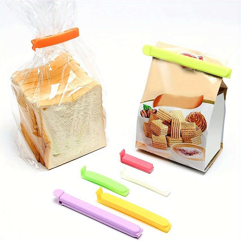 10pcs Vibrant Multi-Color Reusable Plastic Food Sealing Clips