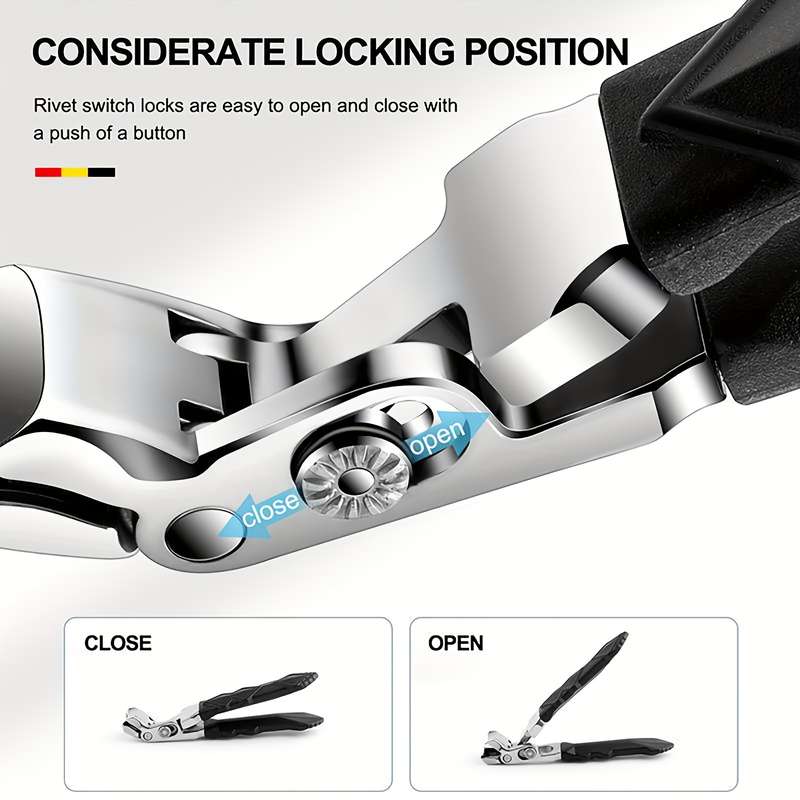 Professional Stainless Steel Toenail Clippers for Seniors