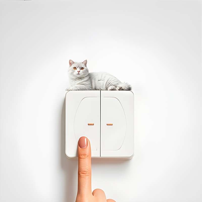 Classic Lazy Cat Light Switch Sticker