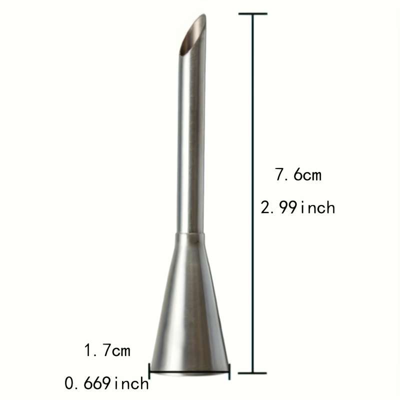 2 Pcs Stainless Steel Pastry Bags