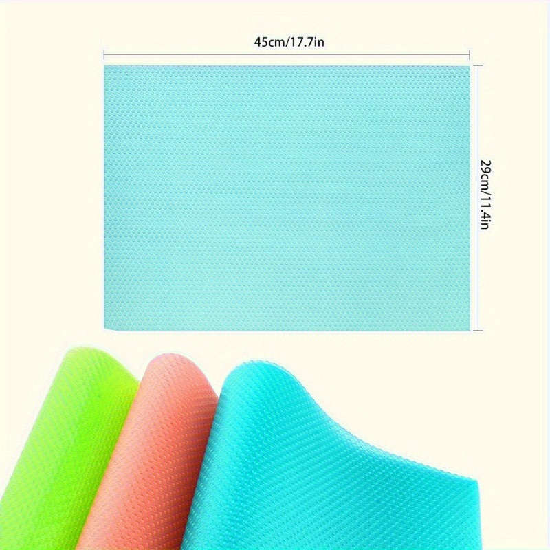 4pcs Easy-Install Washable Refrigerator Liners